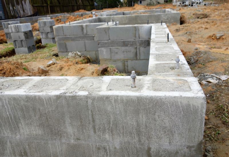 Concrete Block Foundation Work