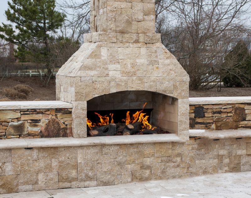 Stone Fireplace Finish